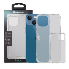 Husa Iphone 13 Mini Spacer, transparenta, grosime 1.5mm, protectie suplimentara antisoc la colturi, material flexibil TPU &quot;SPPC-AP-IP13M-CLR&quot;
