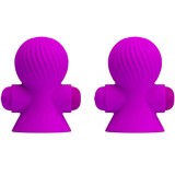 PRETTY LOVE - NIPPLE STIMULATORS 12M LILAC VIBRATION, PRETTY LOVE SMART