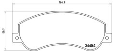 BREMBO P 24 064 PRIME LINE set placute frana,frana disc