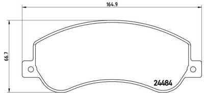BREMBO P 24 064 PRIME LINE set placute frana,frana disc foto