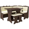 Set Bucatarie Extensibil MP Siria Wenge: Masa + 2 Tabureti, PAL Melaminat, Stil Contemporan, 152x112x87 cm