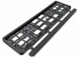 Suport numar inmatriculare auto, universal, pentru placuta de inmatriculare, Negru