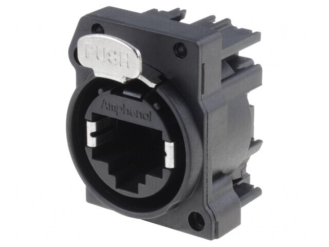 Soclu RJ45 XLRnet Cat5e cu buton 90&deg;