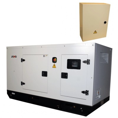 Generator insonorizat SENCI SCDE34i-YS putere maxima 34 kVA 400V ATS inclus foto