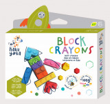 Creioane cerate interconectabile Block Crayons - Racheta, Haku Yoka, Avenir