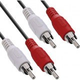Cablu audio 2 x RCA la 2 x RCA T-T 15m, InLine IL89931A