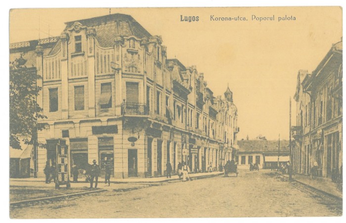 4272 - LUGOJ, Timis, Shopping street, Avizier, Romania - old postcard - used