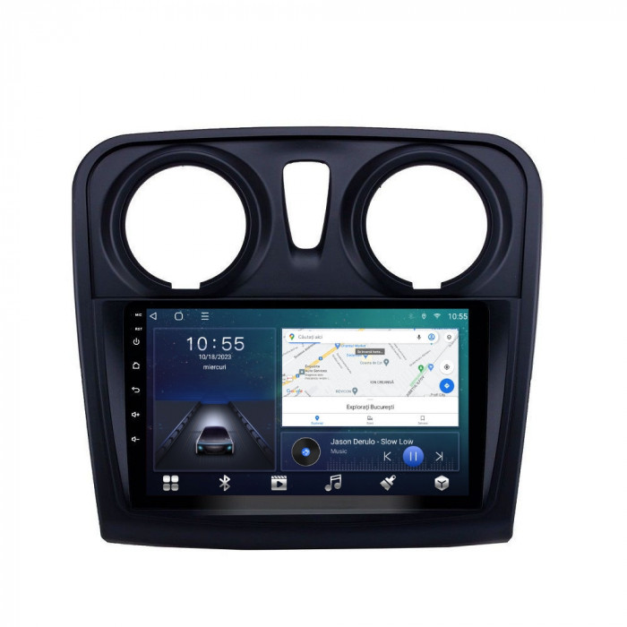 Navigatie dedicata cu Android Dacia Logan II 2012 - 2020, 2GB RAM, Radio GPS