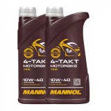 Pachet 2 litri Ulei MANNOL 4-Takt Motorbike 10W40 Sintetic cu Ester (Moto Sport Off-Road)