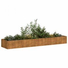 vidaXL Jardinieră Rusty 360x80x40 cm Oțel rezistent la intemperii 860772 foto