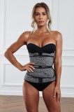 T421-18 Corset brau modelator din neopren cu sistem dublu de inchidere