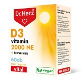 Capsule Vitamina D3 2000 UI + zinc organic Dr Herz 60 buc