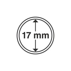Capsule pentru monede, diametru interior 17mm, cutie 10buc.