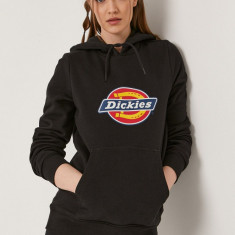 Dickies bluză femei, culoarea negru, cu imprimeu DK0A4XCCBLK-BLACK