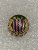 Insigna fotbal Metalul Hunedoara varianta