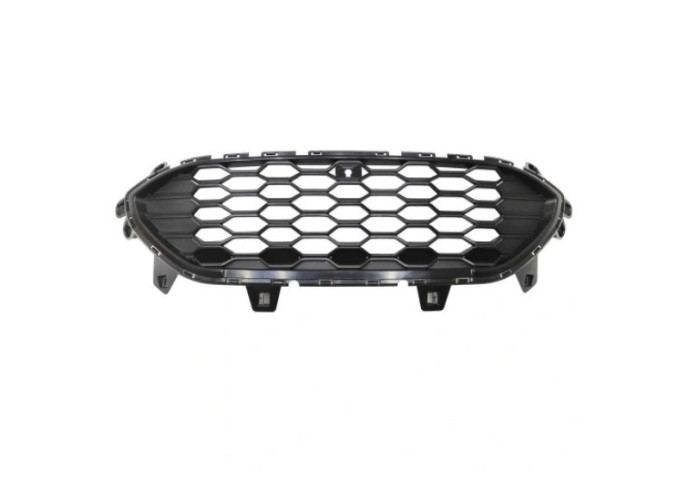 Grila radiator Ford Kuga, 12.2019-05.2024; Escape, 04.2019- Model : St-Line, montare fata, Cu gaura pentru camera; lucios, negru/negru, RapidAuto