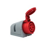 Priza trifazica aplicata 5 poli 16A 3P+N+E 6h CEE 380V IP44, METE