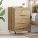 vidaXL Dulap de noapte Stejar Artizanal 40 x 40 x 66 cm Lemn compozit 882099