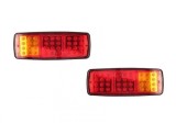 Set Lampi Spate LED 24V Camion, Duba, Remorca, Utilaje, 28x10.5 cm - ALM