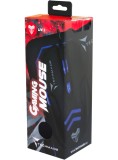 Kit Techmade Mouse Usb + Mousepad Gaming Black Blue PC