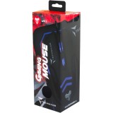 Kit Techmade Mouse Usb + Mousepad Gaming Black Blue PC