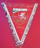 Fanion oficial (Aniversare 100 de Ani 1912/2012) fotbal - US GROSSETO (Italia) - folie de protectie si dimensiuni mari 36x27 cm