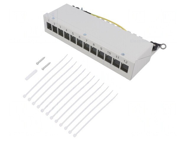 Soclu RJ45 Keystone Gri Clichet Mamă