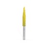 Raspel conic subtire lung 3,2 mm, coada 3,2mm, Granulatie Saburr FINA - GALBENA