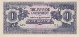 Bancnota Malaya 1 Dolar (1942) - P5c UNC ( ocupatia japoneza - vezi descriere )