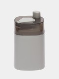 Dispenser Scobitori cu Buton de la Salestore.ro&reg;, Suport Rotativ din Plastic, 8,3 x 5,5 cm, Culoare Gri