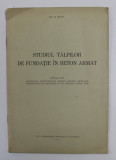 STUDIUL TALPILOR DE FUNDATIE IN BETON ARMAT de D. STAN , 1937