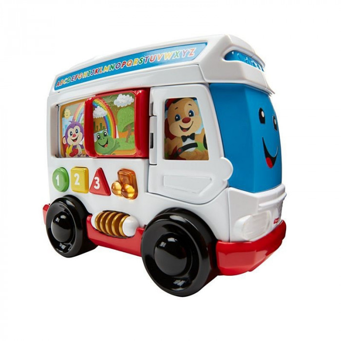 Autobuzul Laugh&amp;amp;Learn Fisher Price, lumini si sunete, 3 ani+