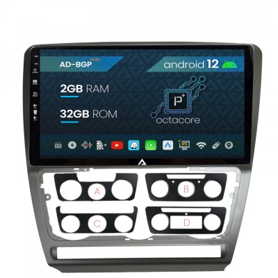 Navigatie Skoda Octavia 2, Android 12, P-Octacore 2GB RAM + 32GB ROM, 10.1 Inch - AD-BGP10002+AD-BGRKIT048 foto