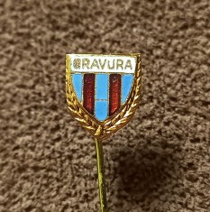 Insigna (model vechi) fotbal - &quot;GRAVURA&quot; (varianta 1)