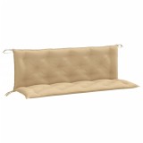 Cumpara ieftin Perna banca de gradina, 2 buc., melanj bej, 150x50x7 cm, textil