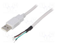 Cablu USB 2.0 A Mufă 1,5m Gri BQ CABLE