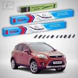 Cumpara ieftin Ștergătoare Ford Kuga Mk1 C394 SUV 2008-2012 | Set Față și Spate Flat Premium &ndash; TeamCar&reg;