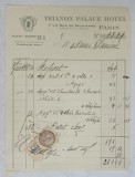 CHITANTA ELIBERATA FAMILIEI DOCTORULUI CONSTANTIN DANIEL DE HOTELUL &#039; TRIANON PALACE &#039; DIN PARIS , 1932