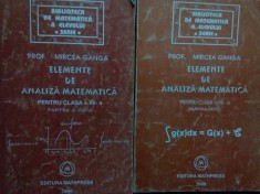 Mircea Ganga - Elemente de analiza matematica 2 vol. (Editia: 2000) foto