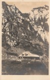 1935 Ilustrata turistica SKV Casa de adapost in Valea Malaestilor (Cabana Malaiesti - Muntii Bucegi), fotograf Josef Fischer