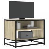 VidaXL Comodă TV, stejar sonoma, 61x40x46 cm, lemn prelucrat și metal