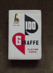 CARTI DE JOC GIRAFFE , VINTAGE , NOI , NEFOLOSITE ! foto