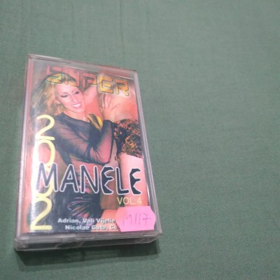 CASETA AUDIO MANELE SUPER BMANELE 2002 VOL 4 RARA!!ORIGINALA foto