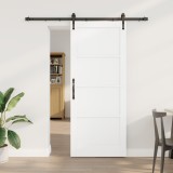 Ușa Glisantă vidaXL cu Set de Accesorii Alb 83x202 cm Lemn Solid de Pin, Ușa Interioară vidaXL &#039;ORKDAL&#039;Alb 83x202x4 cm Lemn Solid de Pin