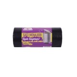 Saci Menajeri / Gunoi, Simina, Capacitate 60L, 15 Buc/Rola, Culoare Negru, Rezistenti