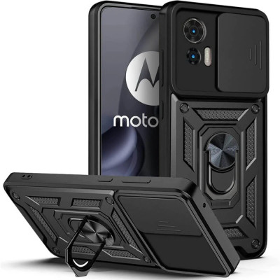 Husa Antisoc Motorola Edge 30 Neo cu Protectie Camera Negru TCSS foto