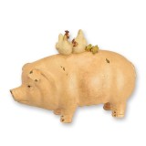 Porc si gaini-statueta din rasini speciale LH-9