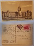Carte Postala veche, circulata, datata anul 1938, Palatul Administrativ din Iasi