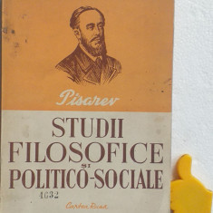 Studii filosofice si politico-sociale D. I. Pisarev