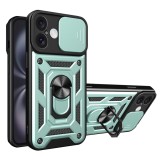 Husa iPhone 16 Plus protectie camera Techsuit CamShield Series, verde